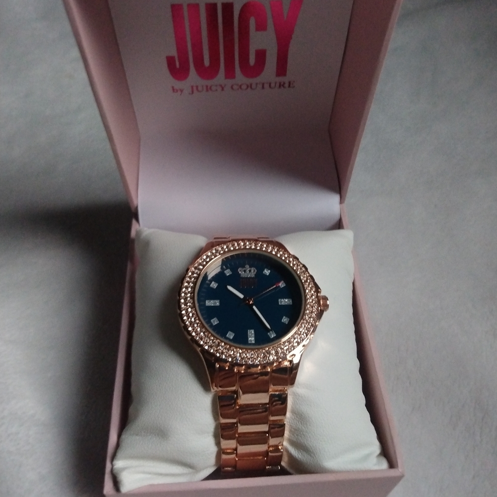Juicy couture rose gold watch